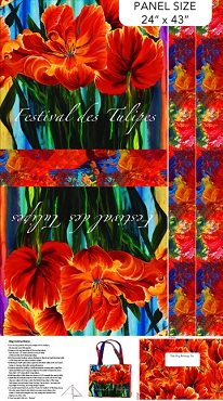 Tulip Festival - Northcott - C40208 - 59 - Quinniebag 