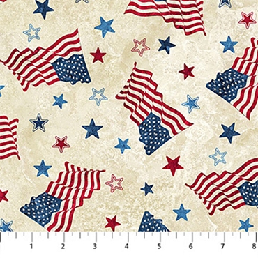 Stars and Stripes 14 - Northcott - 29042 - 12 - Flags and Stars