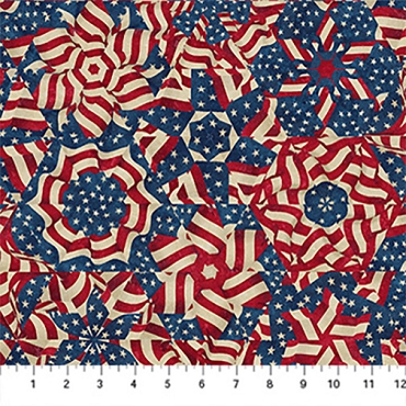 Stars and Stripes 14 - Northcott - DP29041 - 49 - Pinwheels