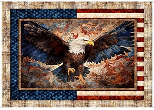 1776 - Quilting Treasures - 31659 - X - American Eagle Panel