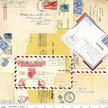 Sew America - Riley Blake - Posts - C17346 - Parchment