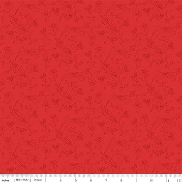 Sew America - Riley Blake - Flower Vines - C17350 - Red