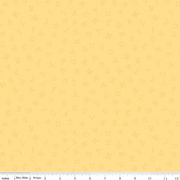 Sew America - Riley Blake - Word Search - C17352 - Yellow