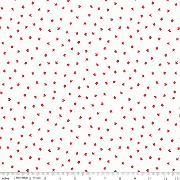 Sew America - Riley Blake - Star Toss - C17354 - White