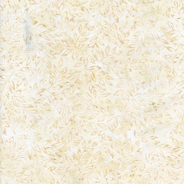 Tonga Batik - B1037 - Soft Elegant Leaves - Vanilla