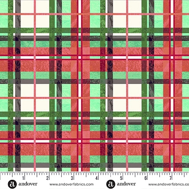 Red and Green Tartan - Andover - A - 1512 - RG