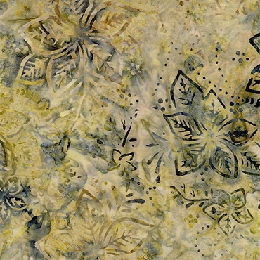 Tonga Batik - Timeless Treasures - B6874 - Hibiscus - Birch
