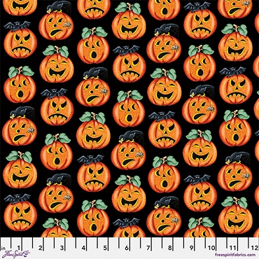 Moonlit Mischief - Free Spirit -Jack-O-Lanterns - MY50 - Black