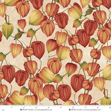Oak and Berry - Henry Glass - 3650 - 44 - Cream Multi