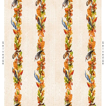 Oak and Berry - Henry Glass - 3655 - 44 - Cream Multi