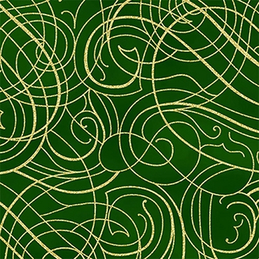 Christmas Wish - Hoffman Fabrics -  Y7824 - 60G - Hunter/Gold