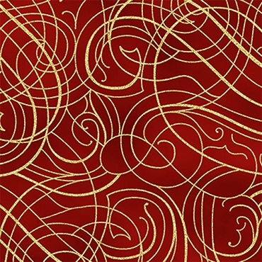 Christmas Wish - Hoffman Fabrics -  Y7824 - 78G - Scarlet/Gold