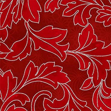 Christmas Wish - Hoffman Fabrics -  Y7823 - 10S - Crimson/Silver
