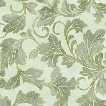 Christmas Wish - Hoffman Fabrics -  Y7823 - 78G - Moss/Gold