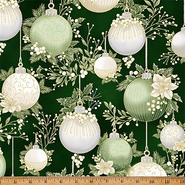 Christmas Wish - Hoffman Fabrics -  Y7822 - 44G - Forest/Gold