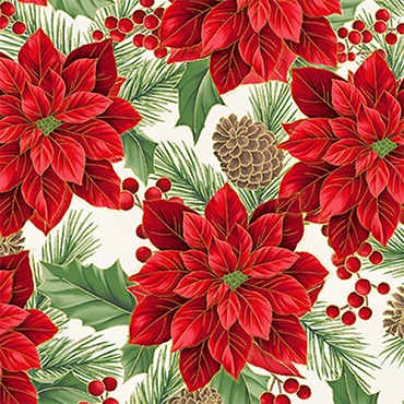 Christmas Wish - Hoffman Fabrics -  Y7820 - 20G - Natural/Gold