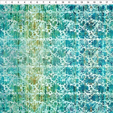 Evanescence - In The Beginning - 13EV - 1 - Teal Grunge Floral