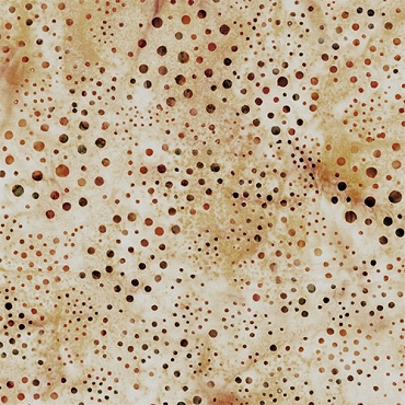 Island Batik - Dot Mania - Circle Dots - Multi Yellow Peach