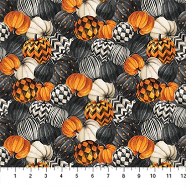 Night Owl - Northcott - DP28848 - 96 - Packed Pumpkins