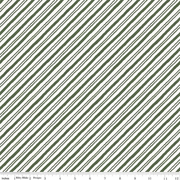 Holiday Spirit - Riley Blake - Stripes - 17465 - Green