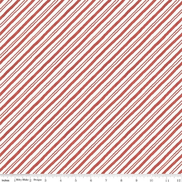 Holiday Spirit - Riley Blake - Stripes - 17465 - Red