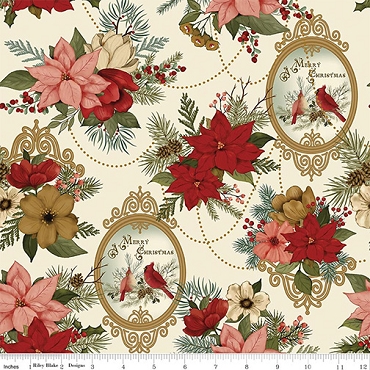 Christmas Greetings - Riley Blake - Main - 17660 - Cream