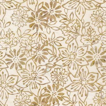 Tonga Wallfowers - Timeless Treasures - B6208 - Fresh Flowers - Taupe