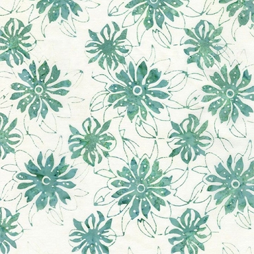 Tonga Wallfowers - Timeless Treasures - B3709 - Floating Flowers - Jade