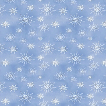 Let it Snow-Man! - Wilmington Prints - 27758 - 410 -  Snowflakes All Over Light Blue