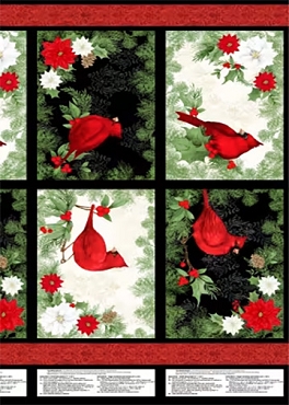 Cardinal Charm - Wilmington Prints - 39925 - 931 - Placemat Panel