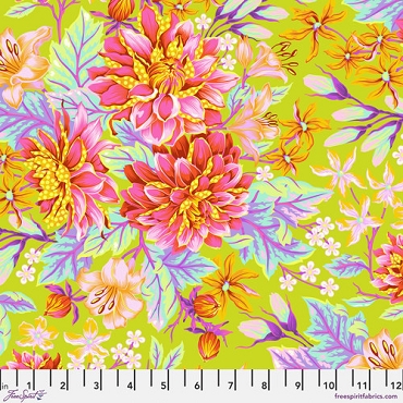 Tula Pink - Untamed - PWTP234 - Hello Dahlia - MOONBEAM