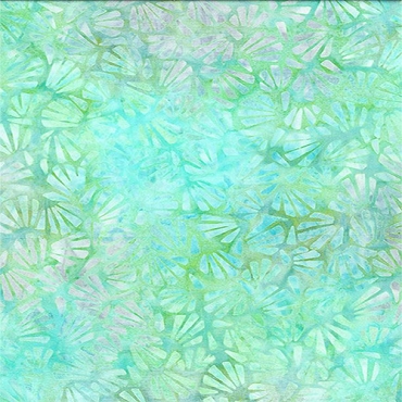 Sea Stars - Wilmington Batiks - Fans All Over - 1400 - 22285 - 715 - Green