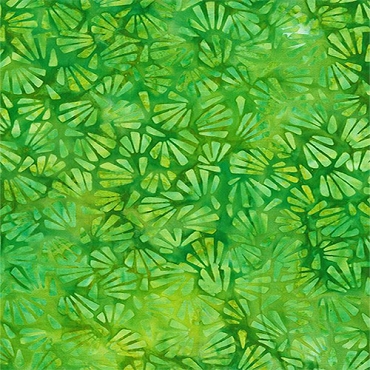 Sea Stars - Wilmington Batiks - Fans All Over - 1400 - 22285 - 755 - Lime Green