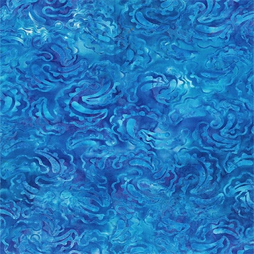 Sea Stars - Wilmington Batiks - Pot Stickers - 1400 - 22286 - 444 - Blue