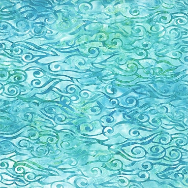Sea Stars - Wilmington Batiks - Swirly Waves - 1400 - 22283 - 477 - Aqua