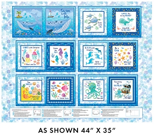 Swim With Me -  Benartex - Swim With Me Book - 15054 - 99 - Multi