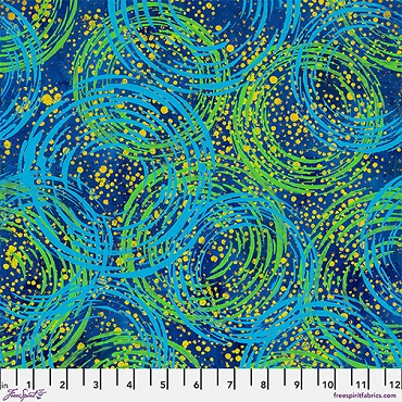 Dragonfly Dance - Free Spirit - PWSP111 - Swirlygig - Blue