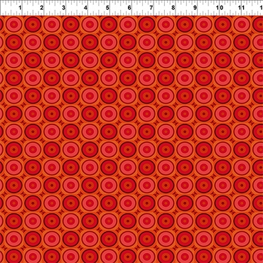 Flock Together - In The Beginning - Circle Square - Red - 10FT1