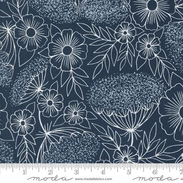 Moda - Field Of Flowers - 3314 - 19 - Navy