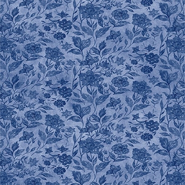 Morning Serenade - Wilmington - 3023 - 39869 - 444 - Floral Tonal - Blue 