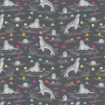 Tula Pink - Graywork - Seal the Deal - PWTP259 - Carbon