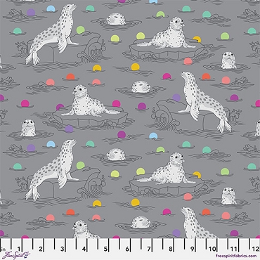 Tula Pink - Graywork - Seal the Deal - PWTP259 - Shadow