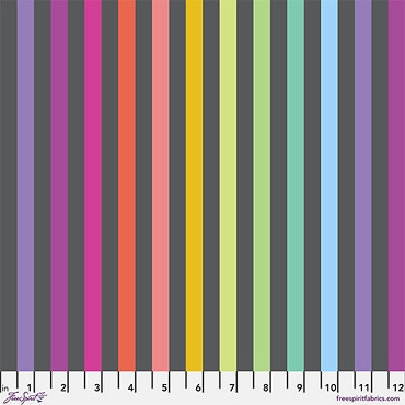 Tula Pink - Graywork - Disco Stripe - PWTP231 - Carbon