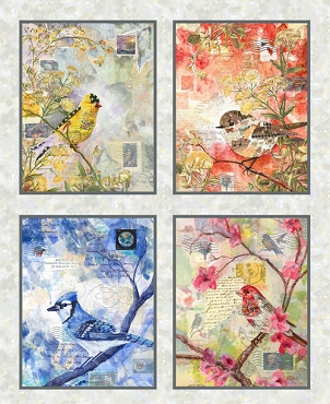 Airmail - Studio E Fabrics - 8506 - 19 - Mist