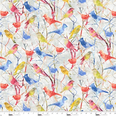 Airmail - Studio E Fabrics - 8497 - 19 - Mist