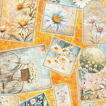 QT Fabrics - Daisy Delights - 32150O - Orange