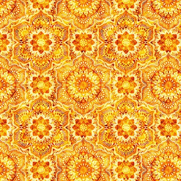 QT Fabrics -Daisy Delights - 32156O - Orange
