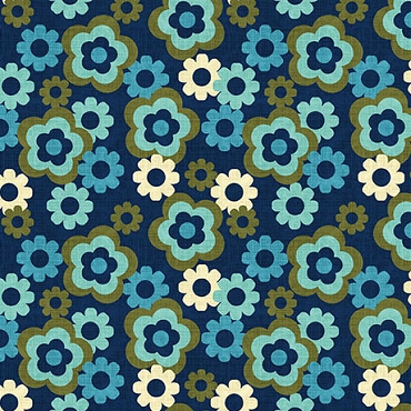 QT Fabrics -Patchouli - 32267N - Navy
