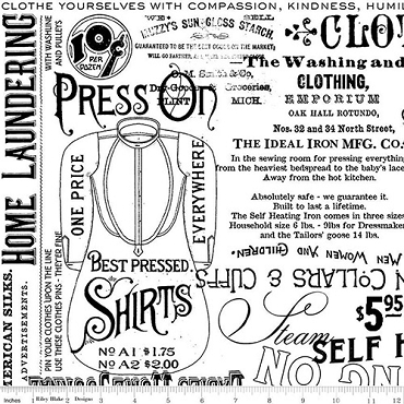Press On - J. Wecker Frisch - Riley Blake - Press on Pressing Matters - 15259 - White