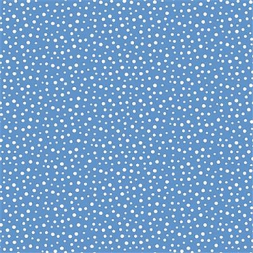 Barron Goes Camping - Clothworks - Irregular Dot Medium Blue - 20171 - 740